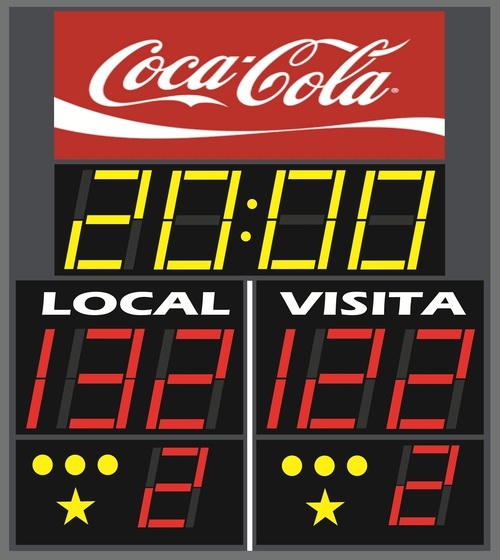 Pantalla BARLED puntos y tiempo